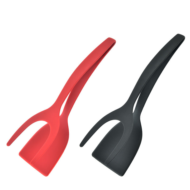 2 in 1 Grip and Flip Spatula Tongs